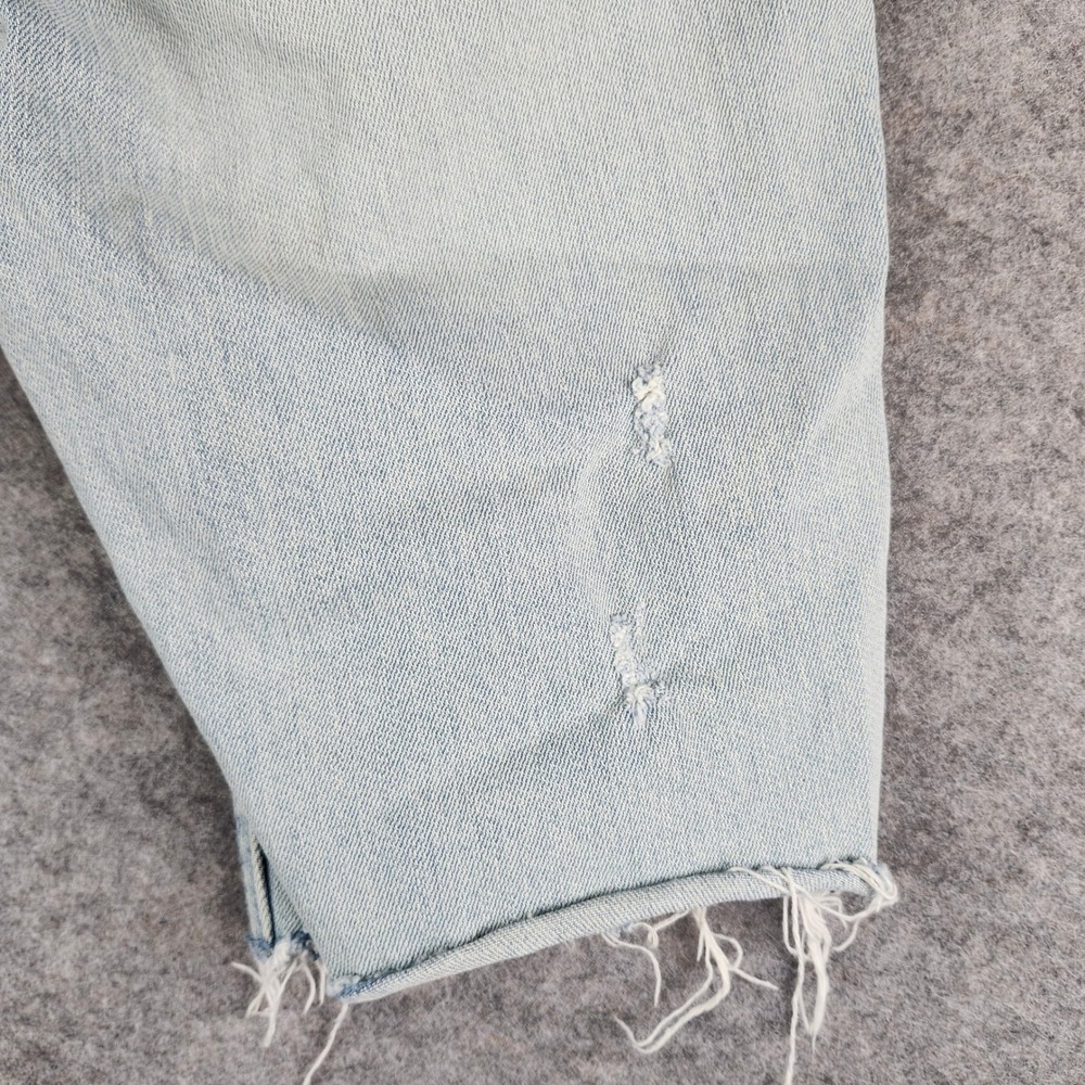 PacSun Skinny Denim Shorts Mens 30‎ Light Blue Distressed Raw Hem 170SP179000PC - Picture 13 of 16